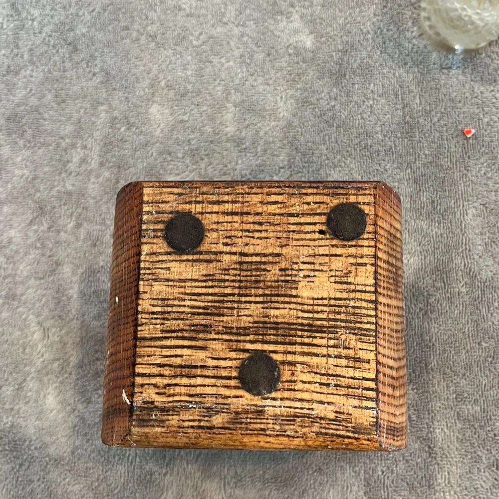 Vintage solid wood owl candleholder with tea light and tea light holder